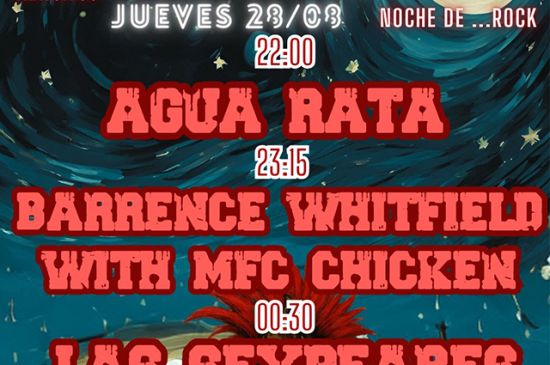 Barrence Whitfield, MFC Chicken, Las Sexpeares y Agua Rata en Alcalá de Henares